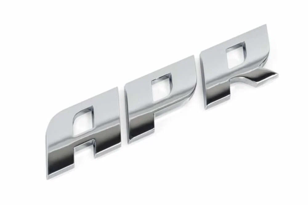 Fits 1985-2024 911 Porsche APR Badge - Polished Silver A1000006